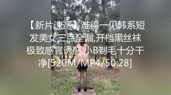 【新片速遞】难得一见韩系短发美女三点全漏,开档黑丝袜极致感官诱惑,小B剃毛十分干净[520M/MP4/50:28]