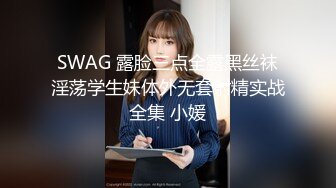 SWAG 露脸三点全露黑丝袜淫荡学生妹体外无套射精实战全集 小媛