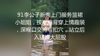 91李公子新秀上门服务篮裙小姐姐，按摩推背穿上情趣装，深喉口交特写扣穴，站立后入猛操大屁股