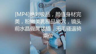 [MP4]绝对极品，颜值身材完美，粉嫩美乳极品嫩穴，镜头前水晶假屌猛插，无毛骚逼骑乘位