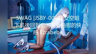 SWAG [JSBY-0061] 女空姐下机後回到房间享受自慰的快感 Ezrabebe