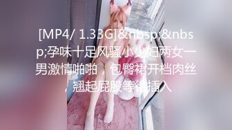 [MP4/ 1.33G]&nbsp;&nbsp;孕味十足风骚小少妇两女一男激情啪啪，包臀裙开档肉丝，翘起屁股等待插入