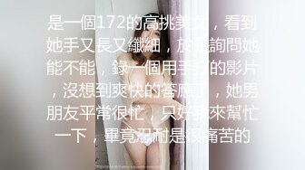 是一個172的高挑美女，看到她手又長又纖細，於是詢問她能不能，錄一個用手打的影片，沒想到爽快的答應了，她男朋友平常很忙，只好我來幫忙一下，畢竟忍耐是很痛苦的