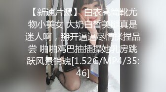 【新速片遞】 白衣高筒靴尤物小美女 大奶白皙美腿真是迷人啊，掰开逼逼尽情揉捏品尝 啪啪鸡巴抽插操她乳房跳跃风景销魂[1.52G/MP4/35:46]