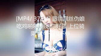 [MP4/ 378M] 眼镜黑丝伪娘吃鸡啪啪 姐姐你好骚 上位骑乘 大牛子甩不停