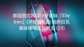 泰国朋克风纹身牙套妹「Elle Iren」OF性爱私拍 微胖巨乳泰妹榨精瘦弱男友 (19)