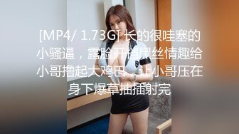 [MP4/ 1.73G] 长的很哇塞的小骚逼，露脸开档黑丝情趣给小哥撸起大鸡巴，让小哥压在身下爆草抽插射完